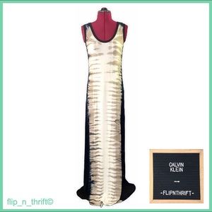 🔲CALVIN KLEIN Earth Tones Maxi Dress